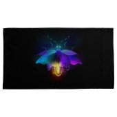 Neon Firefly op zwart Kussensloop (Voorkant-Rechts)