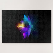 Neon Firefly op zwart Legpuzzel (Horizontaal)