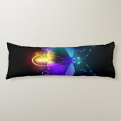 Neon Firefly op zwart Lichaamskussen (Voorkant)