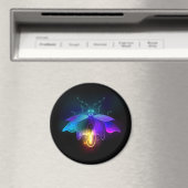 Neon Firefly op zwart Magneet (Insitu (Vaatwasser))