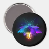 Neon Firefly op zwart Magneet (Voorkant / Achterkant)