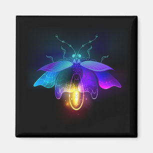 Neon Firefly op zwart Magneet