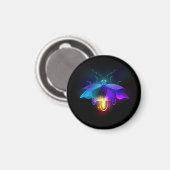 Neon Firefly op zwart Magneet (Voorkant / Achterkant)