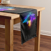 Neon Firefly op zwart Medium Tafelloper (Voorbeeld)