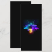 Neon Firefly op zwart Menu (Voorkant / Achterkant)