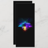 Neon Firefly op zwart Menu (Voorkant / Achterkant)