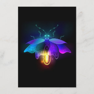 Neon Firefly op zwart Menu