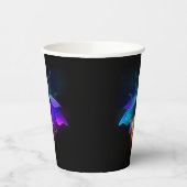 Neon Firefly op zwart Papieren Bekers (Links)