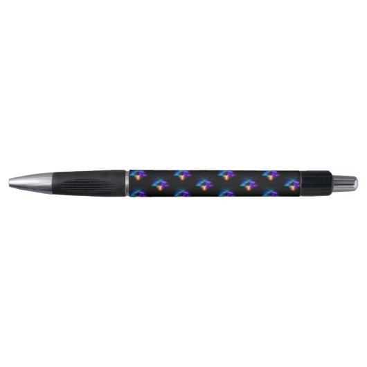 Neon Firefly op zwart Pen (Voorkant)
