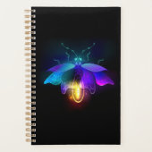 Neon Firefly op zwart Planner (Voorkant)