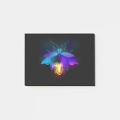 Neon Firefly op zwart Post-it® Notes (Voorkant)