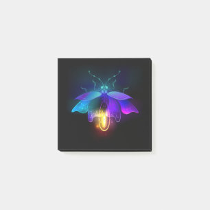 Neon Firefly op zwart Post-it® Notes