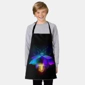 Neon Firefly op zwart Schort (Gedragen)