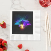 Neon Firefly op zwart Servet (Insitu)