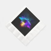Neon Firefly op zwart Servet (Hoek)