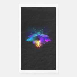 Neon Firefly op zwart Servet