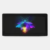 Neon Firefly op zwart Spandoek (Horizontaal)
