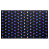 Neon Firefly op zwart Stof (Yard (91,4 cm))