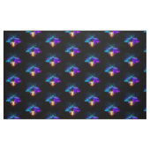 Neon Firefly op zwart Stof (Fat Quarter)