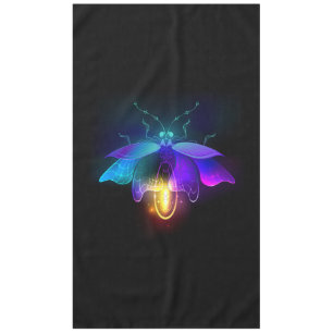 Neon Firefly op zwart Tafelkleed