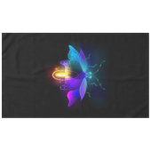 Neon Firefly op zwart Tafelkleed (Voorkant (Horizontaal))