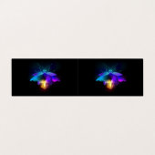 Neon Firefly op zwart Visitekaartje (Buitenkant ongevouwen)