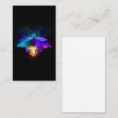 Neon Firefly op zwart Visitekaartje (Voorkant / Achterkant)