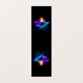 Neon Firefly op zwart Visitekaartje (Buitenkant ongevouwen)