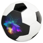 Neon Firefly op zwart Voetbal (Drie kwart)
