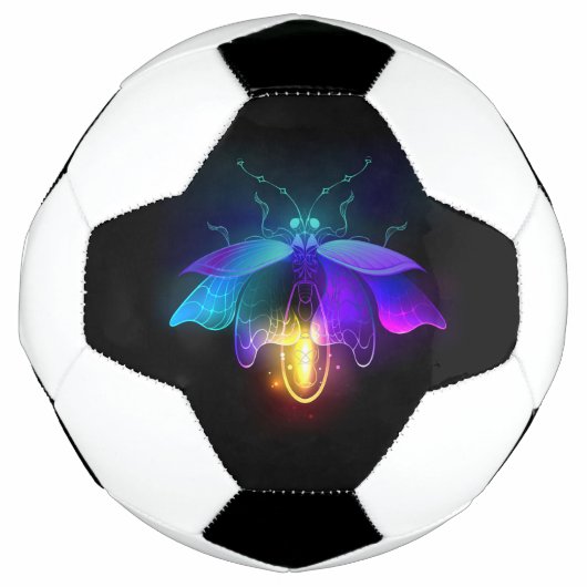 Neon Firefly op zwart Voetbal (Voorkant)