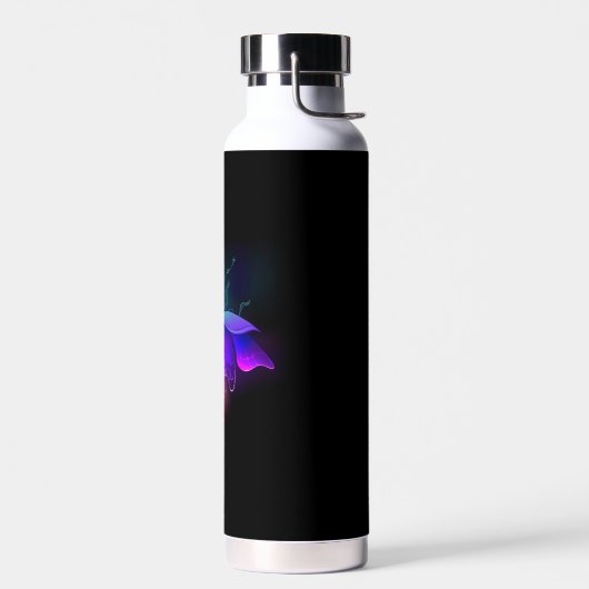 Neon Firefly op zwart Waterfles (Links)