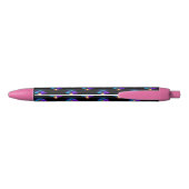 Neon Firefly op zwart Zwarte Inkt Pen (Achterkant)