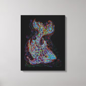 Neon Fish Canvas Afdruk (Voorkant)