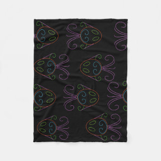Neon Fish Fleece Deken