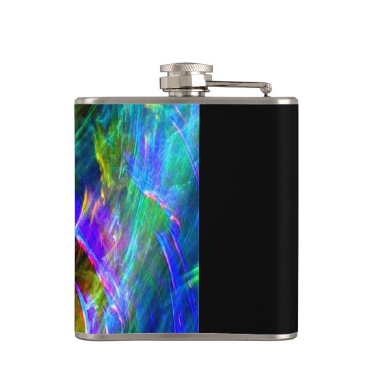 Neon Flames of Rave Lights en Party Heupfles (Achterkant)