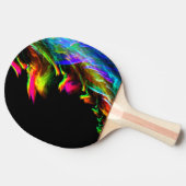 Neon Flames of Rave Lights en Party Tafeltennisbatje (Zijkant)