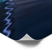 Neon Flamingo Sunset Marina Poster (Hoek)