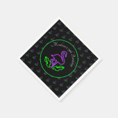 Neon Flamingo Teen Birthday Glow Servet (Hoek)