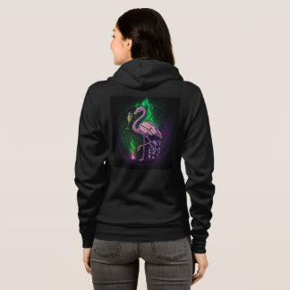 Neon Flamingo Vegas Glam Hoodie 🔥🥂
