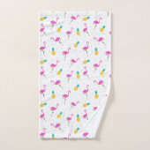 Neon Flamingos Bad Handdoek (Handdoek)