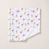 Neon Flamingos Bad Handdoek (Wasdoekje)