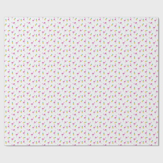Neon Flamingos Cadeaupapier (Vlak)