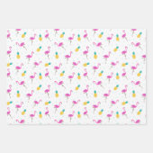 Neon Flamingos Inpakpapier Vel (Voorkant)