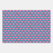 Neon Flamingos Inpakpapier Vel (Voorkant 3)