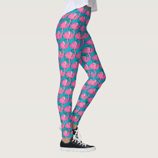 Neon Flamingos Leggings (Rechts)