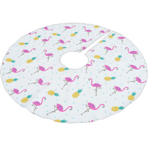 Neon Flamingos   Monogram Kerstboom Rok
