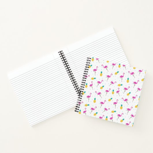 Neon Flamingos Notitieboek (Binnen)