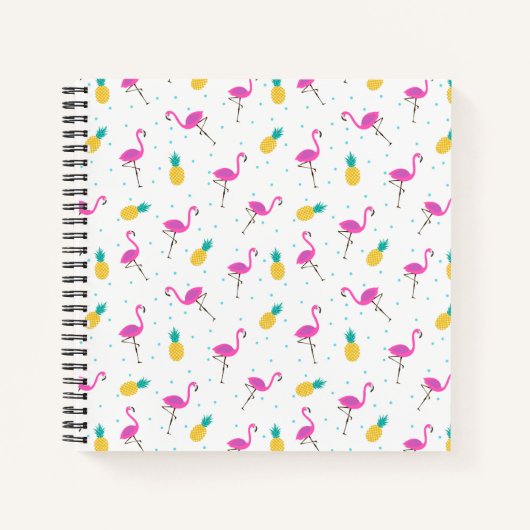 Neon Flamingos Notitieboek (Voorkant)