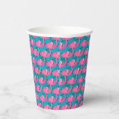 Neon Flamingos Papieren Bekers (Rechts)