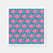 Neon Flamingos Servet (Voorkant)
